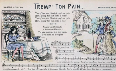 Partition pour la chanson populaire « Trempe ton pain » - image d