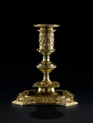 Chandelier en vermeil avec buse amovible, du service de toilette Lennoxlove, appartenant à Frances Teresa Stewart, duchesse de Richmond et Lennox : Français, Paris, par Pierre Masse, 1661 - 1662