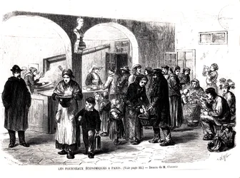 Soupe populaire à Paris, vers 1860