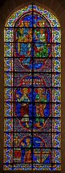 Saints Jean et Jacques; Adoration des Mages; donateur : Bouchard de Marly