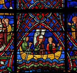 Saint Apollinaire : dans un bateau