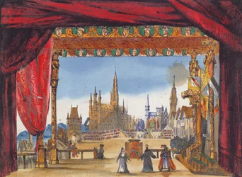 Décor de scène pour l