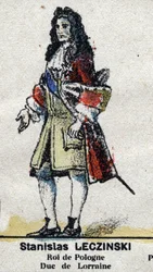 Stanislas I Leszczynski (1677-1766), duc de Lorraine et de Bar, roi de Pologne. Dans "Galerie des rois et reines de France et des personnages illustres de 1643 à 1895" Image d
