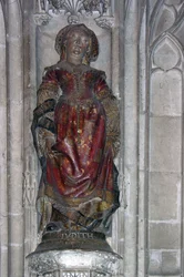 Statue de Judith (pierre polychrome)