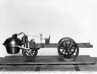 Automobile à vapeur inventée par Nicolas Joseph Cugnot (1725-1804)