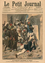 Lapidation du docteur français Mauchamp au Maroc, illustration du 