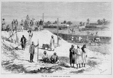 Canal de Suez : le premier coup de pioche