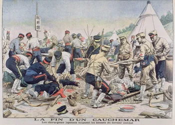 Chirurgiens de la Croix-Rouge japonaise, de Le Petit Journal, 1905