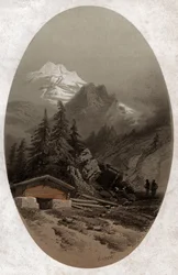Alpes suisses (gravure vers 1890)