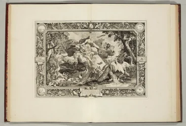 "Tapisseries du Roi, où sont représentés les quatre éléments et les quatre saisons" par André Félibien, 1670
