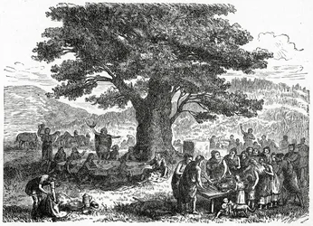 Les Teutons en vacances, vers 1882