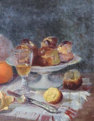 Le goûter avec des brioches