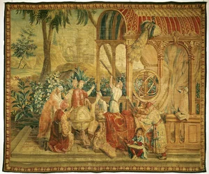 Les Astronomes, tissé à Beauvais
