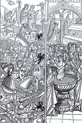 La bataille de Tolbiac et le baptême du roi Clovis, de 