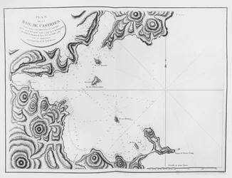 La baie de Castries, dans le détroit de Tartarie, de l