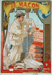 Le maçon, illustration tirée d