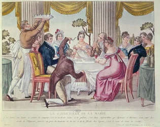 La Jarretière de la mariée, vers 1820