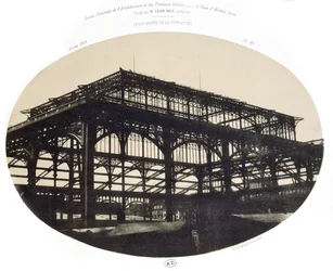 La Construction du marché central des Halles, extrait de la Revue générale de l