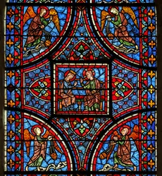 La fenêtre de la Mort et Glorification de la Vierge Marie - section supérieure