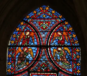 La fenêtre de la Mort et Glorification de la Vierge Marie - section supérieure
