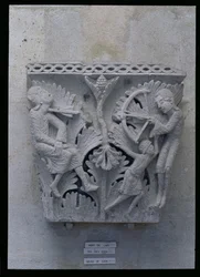 La Mort de Caïn, chapiteau original de la nef de la cathédrale