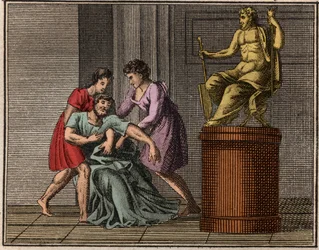 La mort de Démosthène, 384-322 av. J.-C.