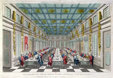 La Salle à manger à Versailles en 1763