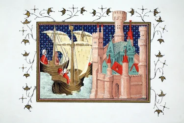 Le duc de Salisbury arrivant au château de Conway depuis l