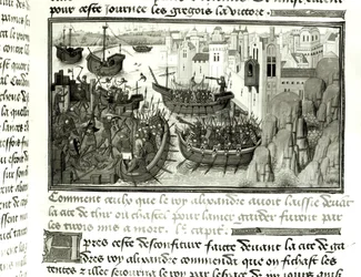 Le premier assaut sur Tyr, de l