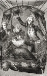 La première ascension en montgolfière en Angleterre, 15 septembre 1784, extrait de 