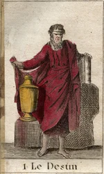 La Fortune ou le Destin, maître du destin humain. De « Mythologie de la jeunesse » par Pierre Blanchard 1803