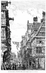La Judengasse de Francfort, c.1860-70