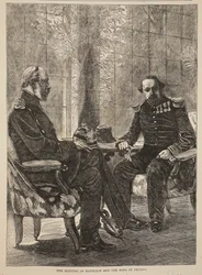 La rencontre de Napoléon et du roi de Prusse, septembre 1870, illustration de l