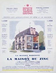 La maison moderne est une maison en zinc, publicité du magazine L