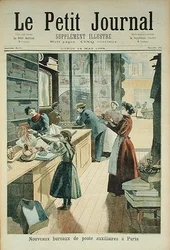Le nouveau bureau de poste auxiliaire à Paris, du Petit Journal, 18 mai 1894