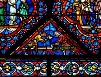 Fenêtre de Noé : donateurs - charrons et charpentiers