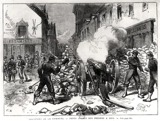 La Commune de Paris : Une barricade à Issy, 2 mai 1871