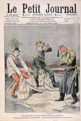 La résurgence de la question des pays orientaux et des Balkans, illustration de couverture de Le Petit Journal, 18 octobre 1908