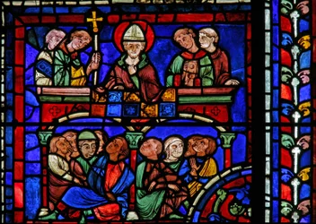 La fenêtre de Saint Martin : le saint prêche