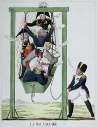 La Balançoire, caricature de Napoléon (1769-1821), vers 1814