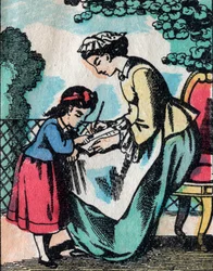 Les activités pour les filles de bonnes familles : leçon de lecture - Image d