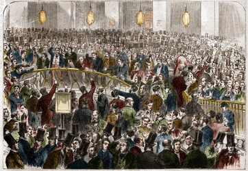 Le panier des agents de change à la Bourse de Paris en 1867.