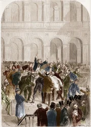 Le panier de la Bourse de Paris en 1857