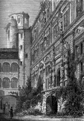 Le château de Heidelberg en Allemagne, abritant l