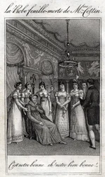 La robe feuille morte de Madame Cottin (Sophie Cottin Rostand) (1770-1807) écrivaine française.