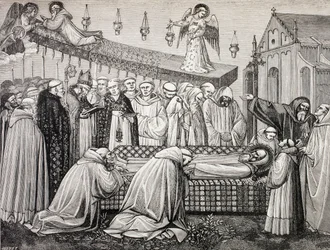 La mort de Saint Benoît de Nursie à l