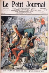 Le rêve de Don Quichotte. Illustration pour Le Petit Journal, 21 mai 1905.