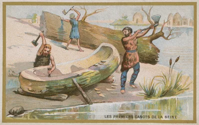Les premiers canoës sur la Seine
