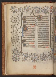 La première feuille des Heures de la Croix, Livre d