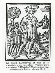 Le géant Pantagruel et deux de ses apôtres, tiré de 
